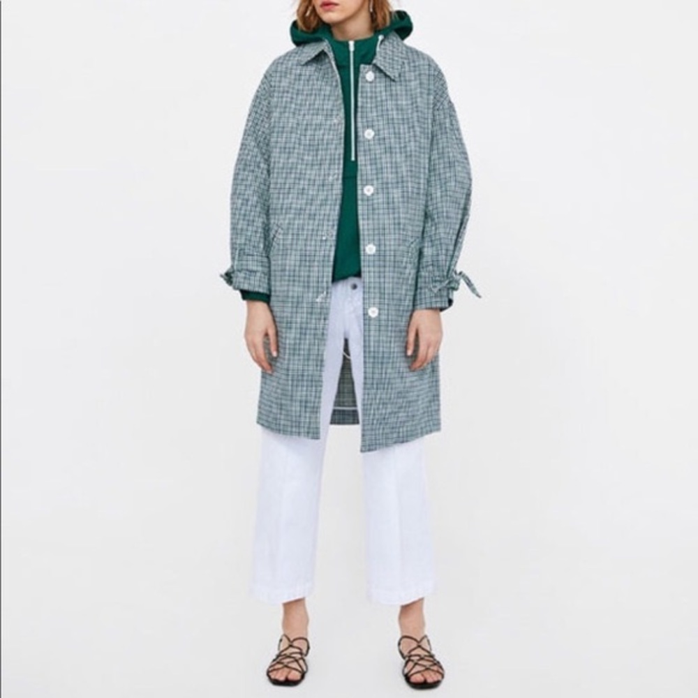 Zara Long plaid Coat
